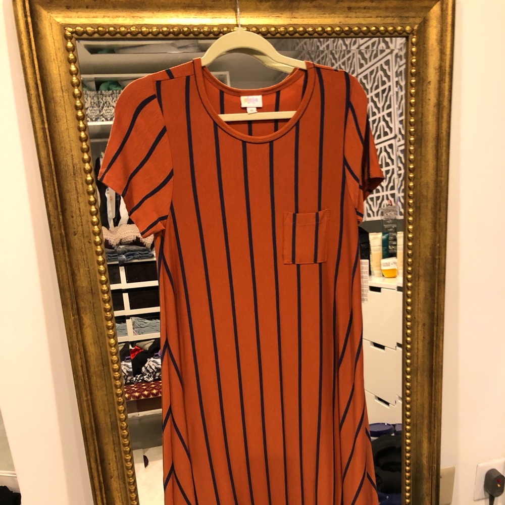 NWT lularoe softest Carly midi dress - xs